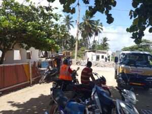 Reinician trabajos de demolición de viviendas para dar paso al Malecón de Nagua