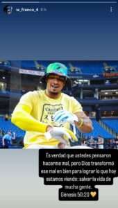 Wander Franco y su poderoso mensaje de redención: “Dios transformó ese mal en bien”