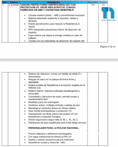 Condiciones de fabricación 