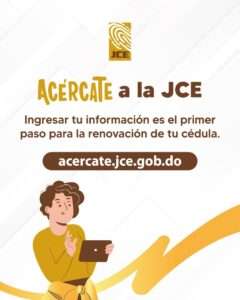 La JCE lanza formulario digital “Acércate” para actualizar datos de contacto previo a renovación de cédulas