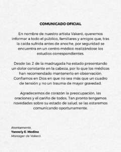 Vakeró permanece bajo observación médica tras caída en plena presentación
