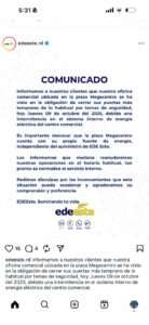 EDEESTE informa cierre temporal de oficina comercial en Megacentro