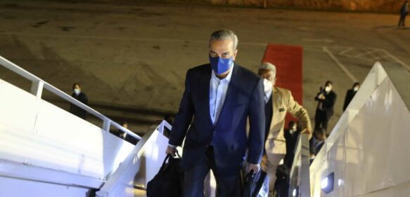 Presidente Abinader partió esta noche hacia Madrid para FITUR 2022