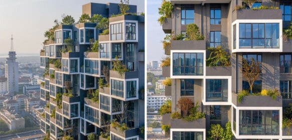 Construyen el primer complejo residencial en China con un “bosque vertical”