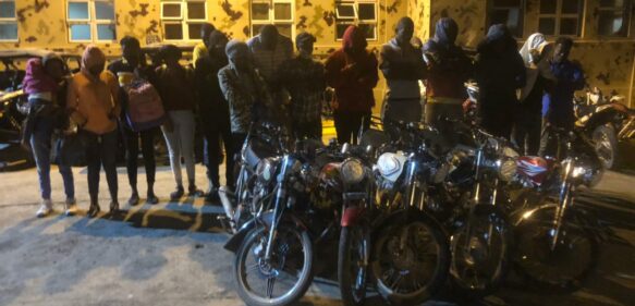 CESFronT detiene 16 haitianos ilegales que se transportaban en motocicletas en Dajabón