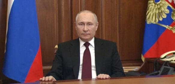 Putin da un mensaje a la nación sobre el reconocimiento de Donetsk y Lugansk