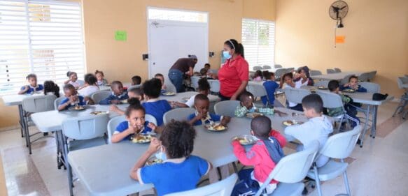 INABIE informa más del 90% de beneficiarios del Programa de Alimentación Escolar