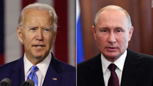 Joe Biden y Vladimir Putin, presidentes de EEUU y Rusia