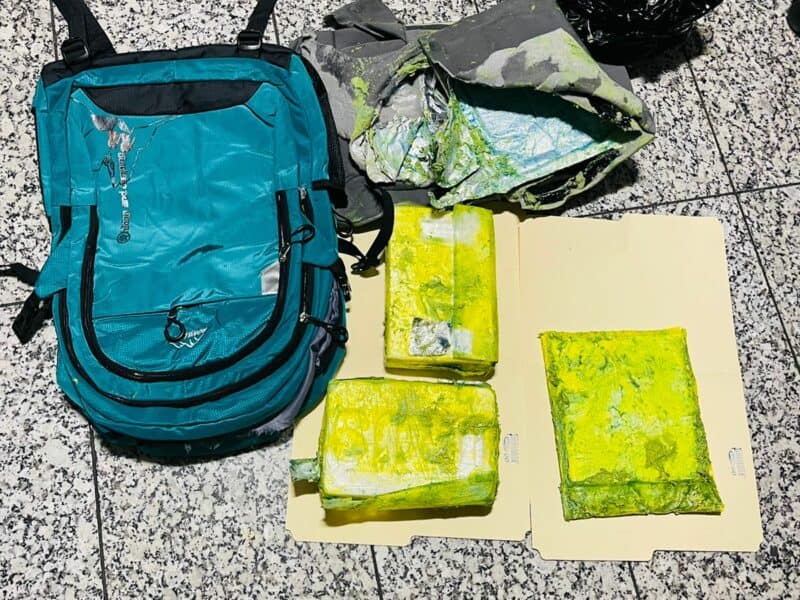 Arrestan en el AILA dominico-austriaco con dos paquetes y una lámina presumiblemente cocaína