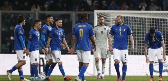 Italia eliminada de clasificación por el mundial de fútbol Qatar 2022