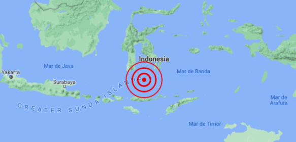 Un sismo magnitud 6,6 sacude las costas de Indonesia