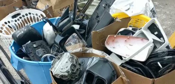 Policía recupera miles de piezas robadas a vehículos estacionados en vías del Distrito Nacional