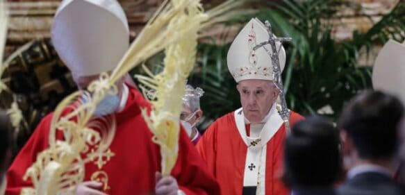 Papa reclama una “tregua pascual” en Ucrania en el Domingo de Ramos