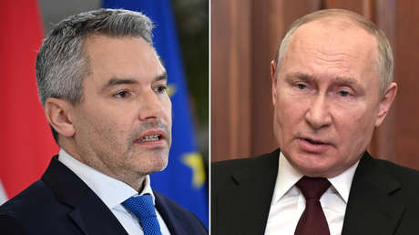 Canciller de Austria se reúne con Putin este lunes en Moscú a puerta cerrada