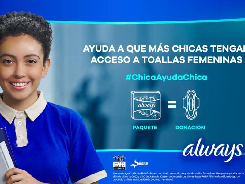 RD realiza campaña #ChicaAyudaChica con el fin de combatir la pobreza menstrual
