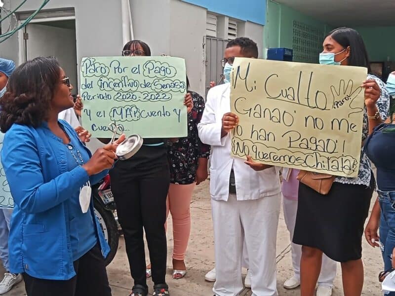 Enfermeras del hospital municipal de Villa Mella reclaman pago de incentivos