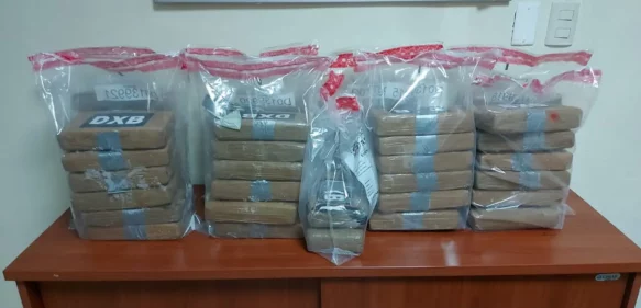 DNCD se incauta 50 paquetes de cocaína en Puerto Caucedo.