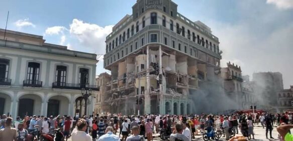 Reportan fuerte explosión en un hotel de La Habana, Cuba