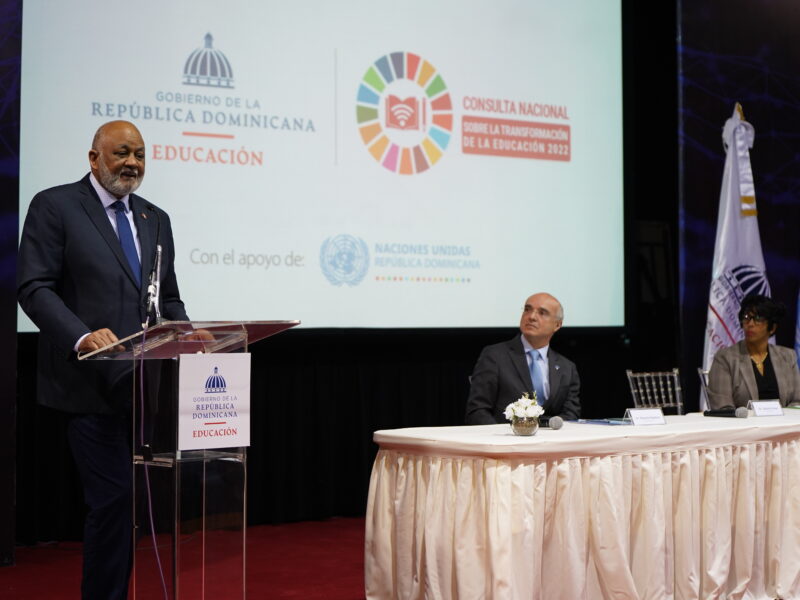 Ministerio de Educación y Naciones Unidas harán Consulta Nacional sobre Transformación de la Educación Dominicana