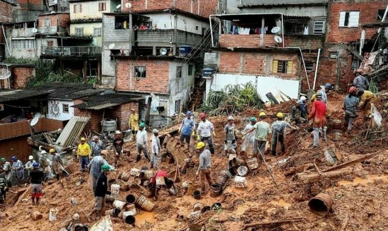 Al menos 28 muertes en el nordeste de Brasil debido a las fuertes lluvias