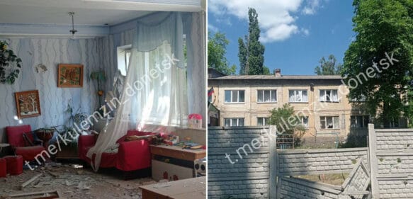 Al menos tres heridos y un jardín de infancia destruido tras un bombardeo ucraniano contra el centro de Donetsk