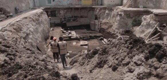 Descubren en la Ciudad de México 4 entierros infantiles prehispánicos dentro de un complejo habitacional mexica