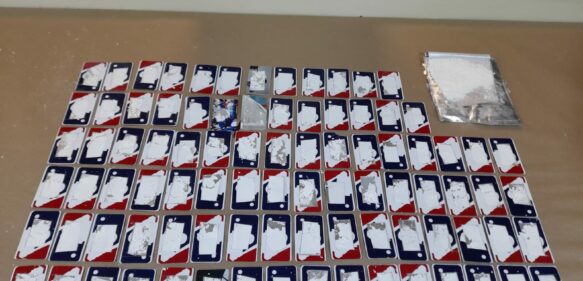 Ocupan 90 postalitas deportivas rellenas de cocaína; serían enviadas a EE.UU