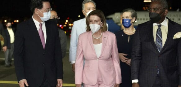 Nancy Pelosi aterriza en Taiwán pese a las protestas de Pekín