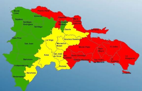 31 provincias bajo alerta ante el posible paso de tormenta Fiona