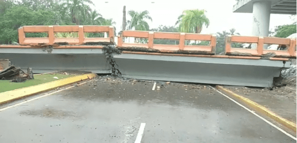 MOPC aclara puente de Pontón a la entrada de La Vega no estaba en funcionamiento