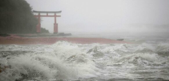 Tifón Nanmadol toca tierra en el suroeste de Japón, con miles de evacuados
