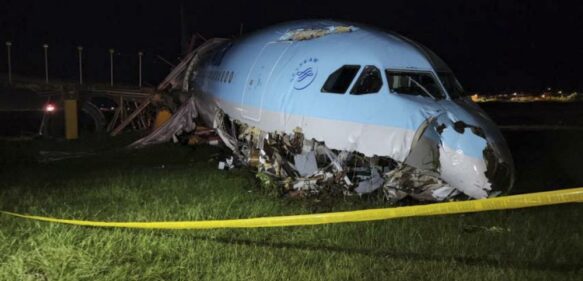 Filipinas: Avión coreano se sale de la pista; no hay heridos