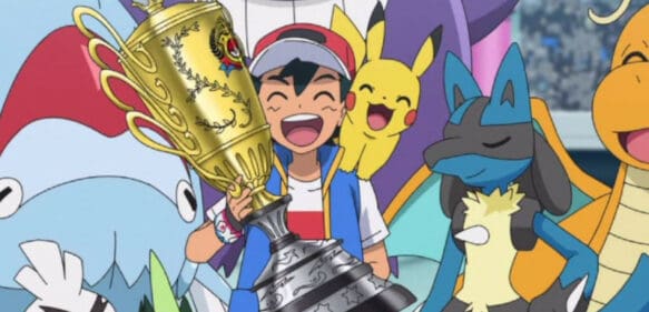 Ash se corona como Campeón Mundial de Pokémon, 25 años después de iniciar su viaje