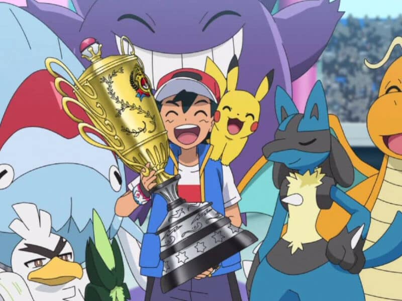 Ash se corona como Campeón Mundial de Pokémon, 25 años después de iniciar su viaje