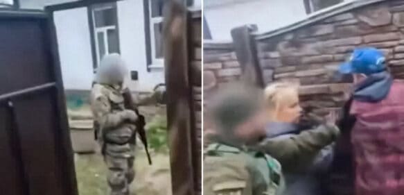 Soldados ucranianos realizan una “filtración” de civiles denunciados por vecinos en Jerson