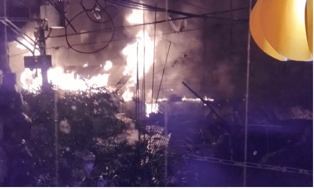 Cinco familias a la intemperie tras incendio en El Batey de Herrera en SDO