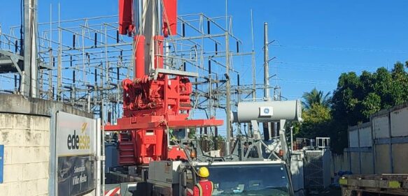 Edeeste: residentes en Villa Mella recibirán mejor servicio eléctrico tras sustitución de transformador en subestación