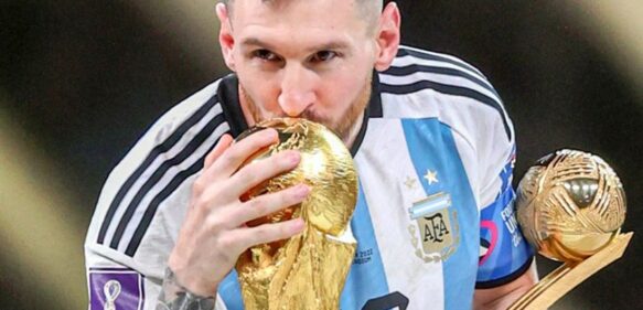 Messi tomó el micrófono en Lusail: “¡Somos campeones del mundo!”