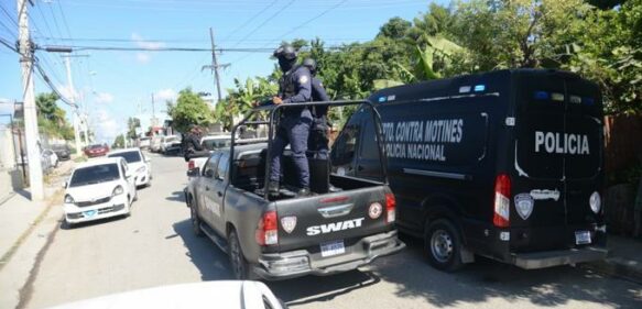Policía Nacional realiza patrullaje en Los Alcarrizos