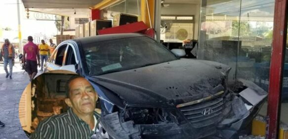 Fallece taxista tras sufrir una ACV: choco con una tienda de electrodoméstico en Barahona