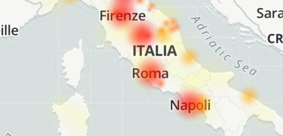 Gran parte de Italia se queda sin Internet