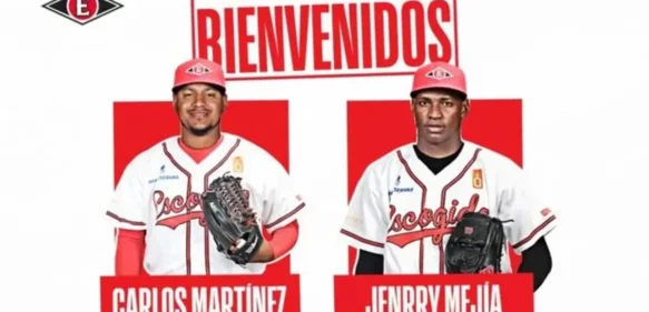 Escogido contrata a los lanzadores Carlos Martínez y Jenrry Mejía