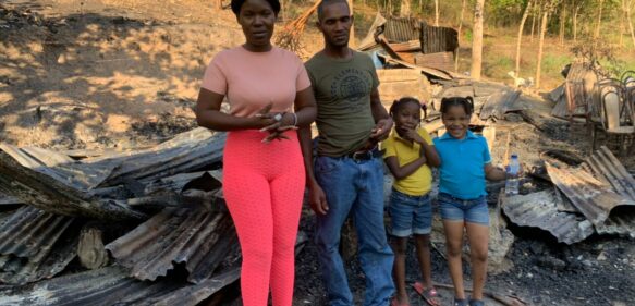 #Video | Cotuí: Familia que perdió sus ajuares en incendio solicita ayuda