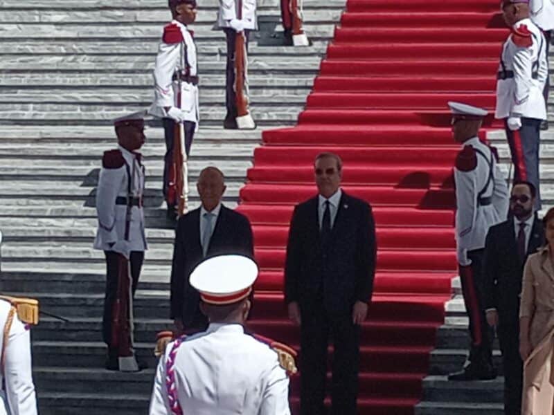 Abinader recibe al presidente de Portugal, Marcelo Rebelo De Sousa
