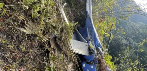 IDAC confirma accidente de helicóptero y muerte de piloto en zona de Los Cacaos San Cristóbal