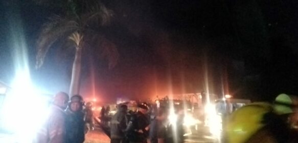 #VIDEO: Se incendia tienda de aire acondicionado en avenida 27 de febrero