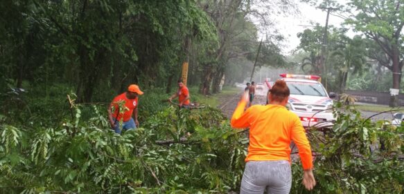 Defensa Civil responde a emergencias provocadas por lluvias en varias zonas del país