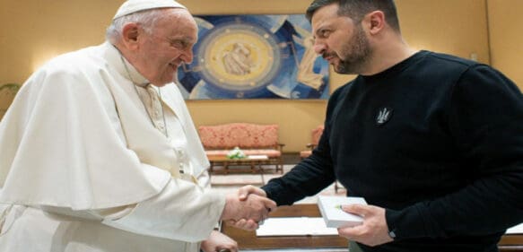 Zelenski se reúne con el papa y obtiene ayuda militar de Alemania para Ucrania
