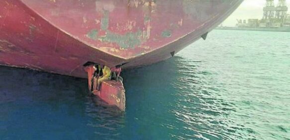 Brasil rescata a cuatro polizones que cruzaron el Atlántico en timón de un barco