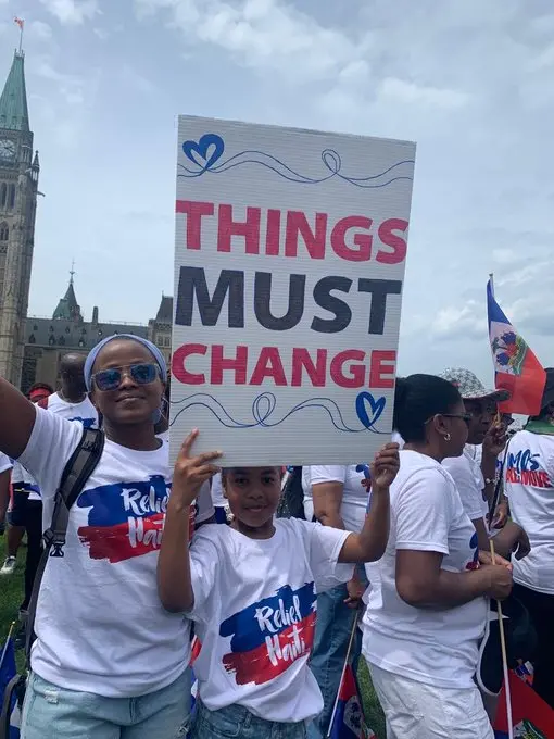 Haitianos marchan en Estados Unidos para alertar de la crisis en su país